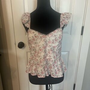 Altar’d state floral peplum top